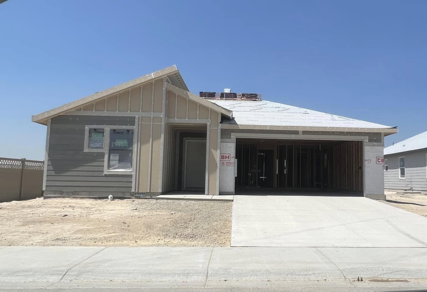 Before — unfinished exterior